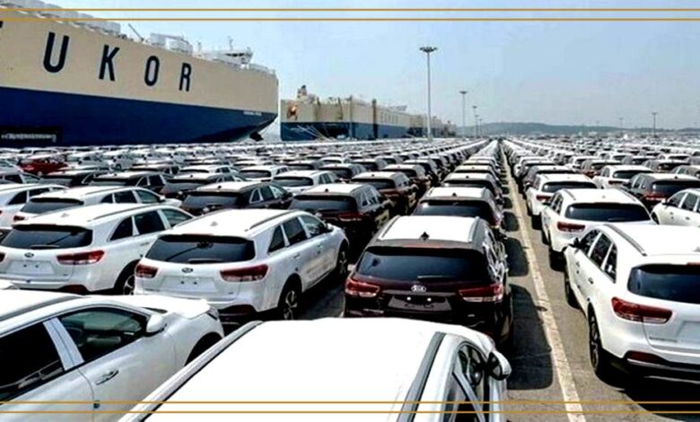 واردات ۳۴۸۸ دستگاه خودروی سواری به کشور